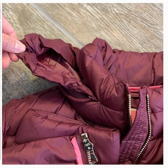 Kate Spade packable down coat jacket deep cherry S - Picture 11 of 11